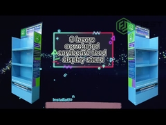 Maßgeschneidertes POP-Display aus faltbarem Wellpappe-Bodendisplay aus Pappe