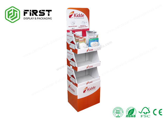 Custom Logo Printed Recyclable Cardboard POP Paper Floor Display For Promotion