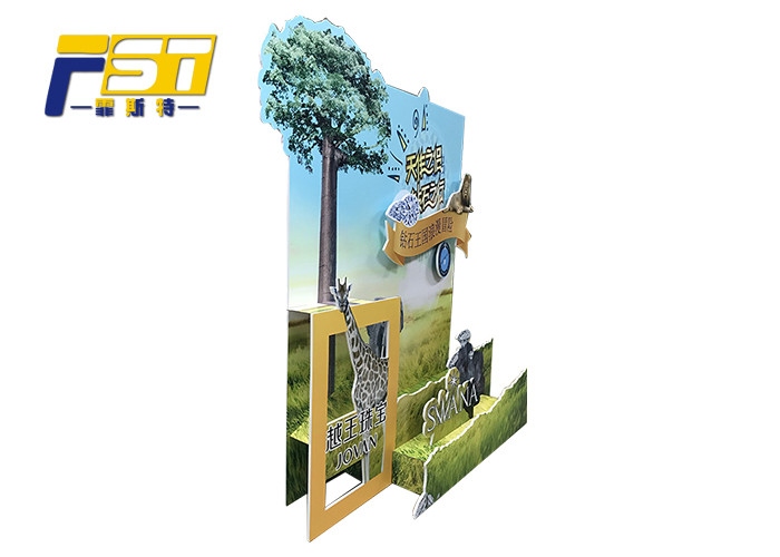 Attractive Foldable Cardboard Advertising Standee Unique Design For Promotion
