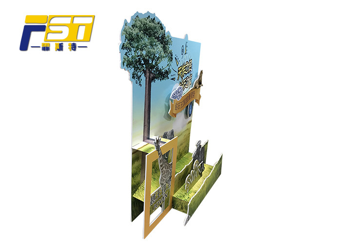 Attractive Foldable Cardboard Advertising Standee Unique Design For Promotion