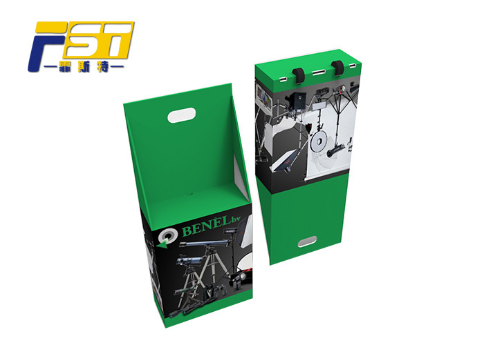 Popular Tool Folding Cardboard Trolley Box , Custom Paper Trolley Bag For Trade Show